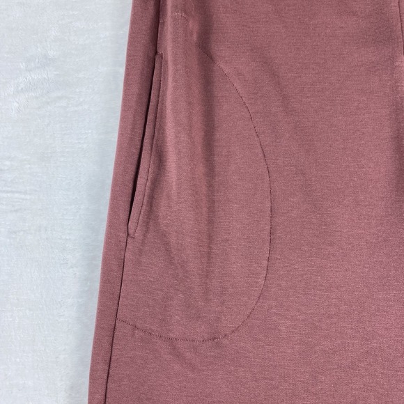 Fabletics Wide Leg Jumpsuit Sz L Dusty Mauve Loungewear Soft Comfy Travel - Picture 4 of 12